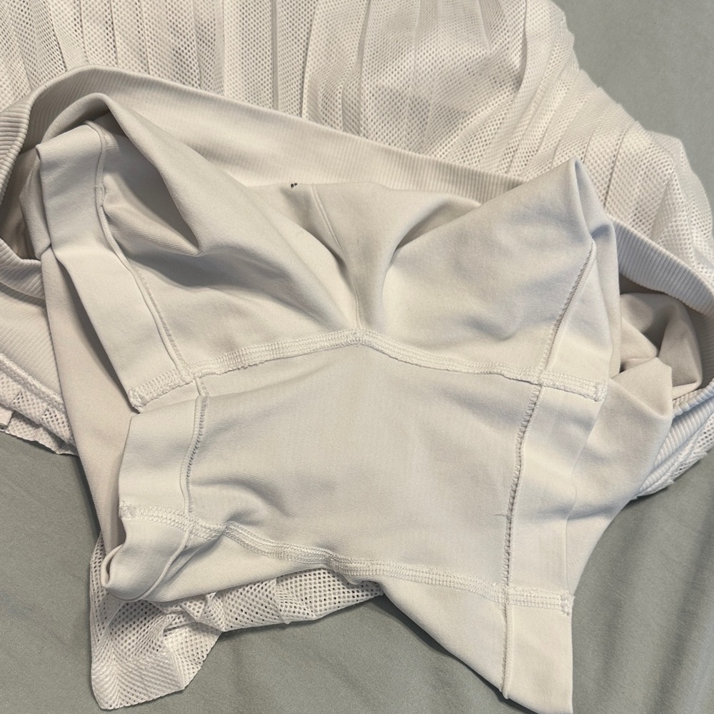 FP Movement Women's Rally Ruffle Mini Skirt, White - Picture 6 of 8
